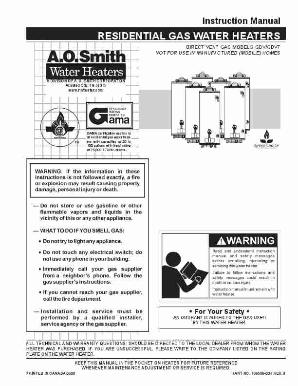 A O  Smith Water Heater GDV-40-page_pdf